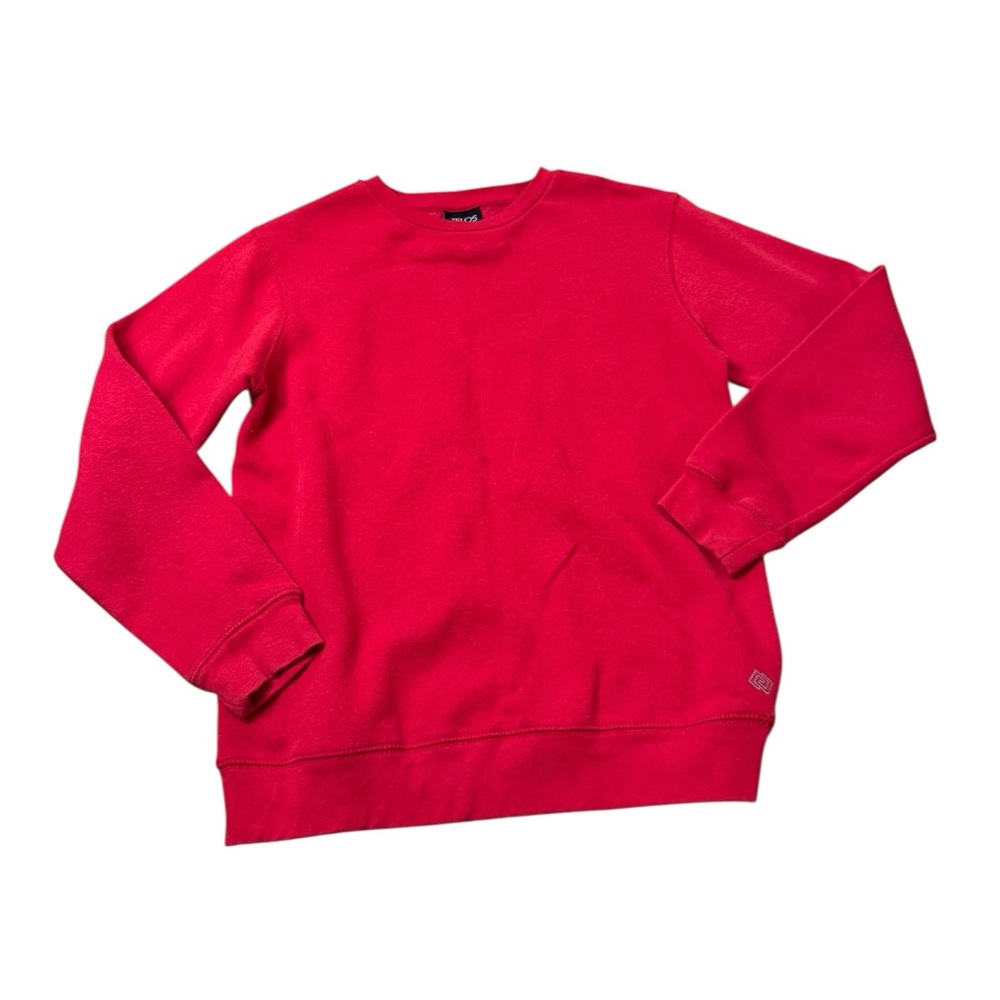 ZELOS Bright Red Crewneck Sweater Big Boy Size Large L